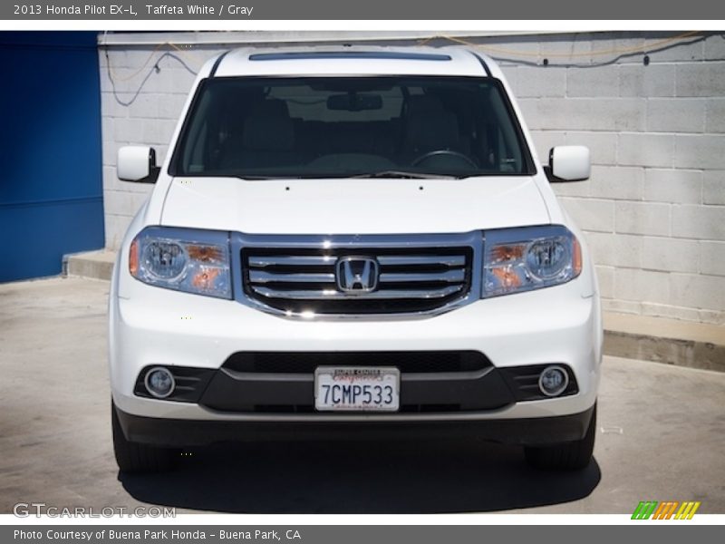 Taffeta White / Gray 2013 Honda Pilot EX-L