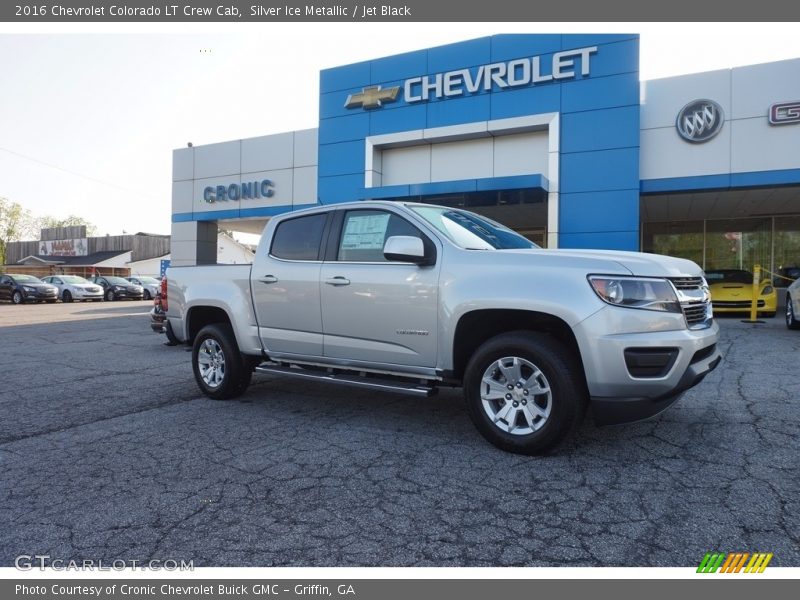 Silver Ice Metallic / Jet Black 2016 Chevrolet Colorado LT Crew Cab