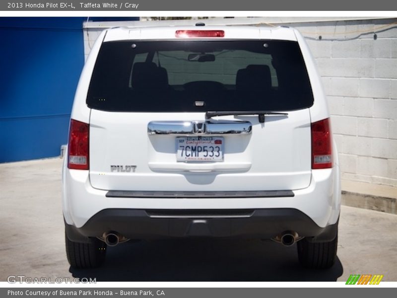 Taffeta White / Gray 2013 Honda Pilot EX-L