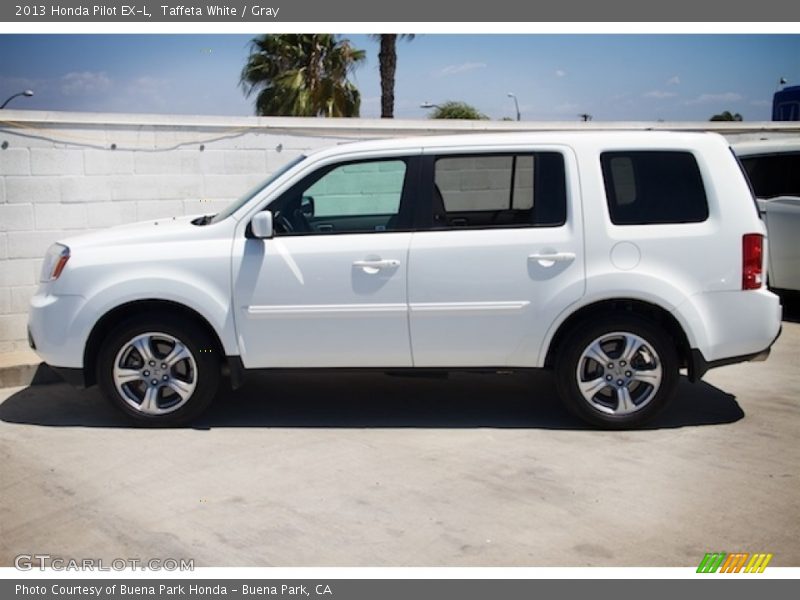 Taffeta White / Gray 2013 Honda Pilot EX-L