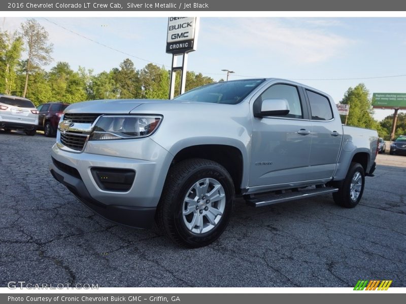 Silver Ice Metallic / Jet Black 2016 Chevrolet Colorado LT Crew Cab