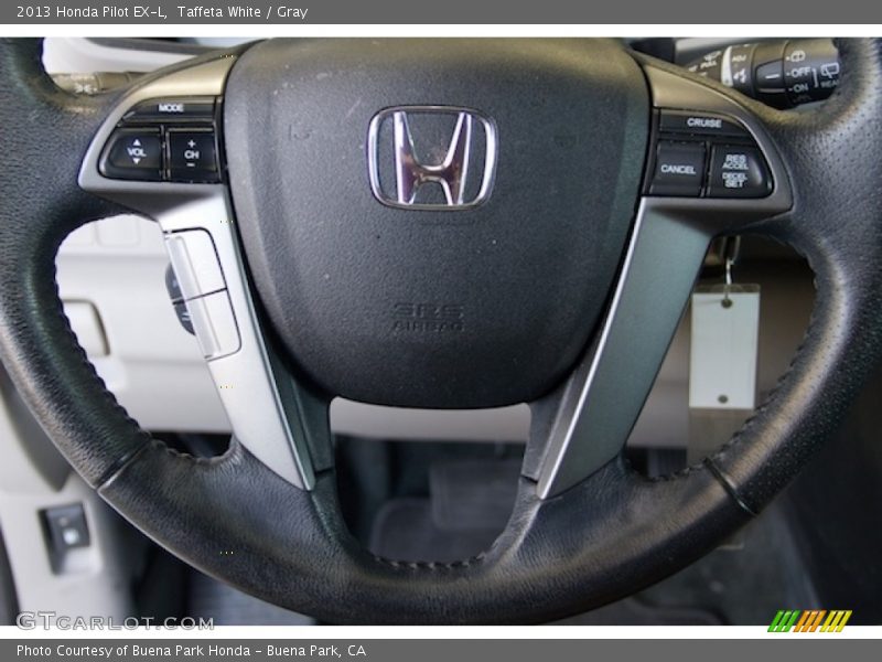 Taffeta White / Gray 2013 Honda Pilot EX-L