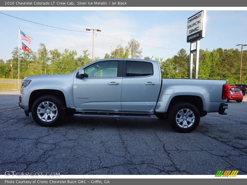 Silver Ice Metallic / Jet Black 2016 Chevrolet Colorado LT Crew Cab