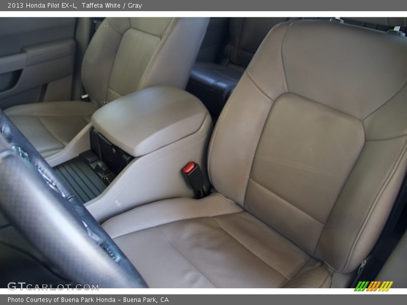 Taffeta White / Gray 2013 Honda Pilot EX-L