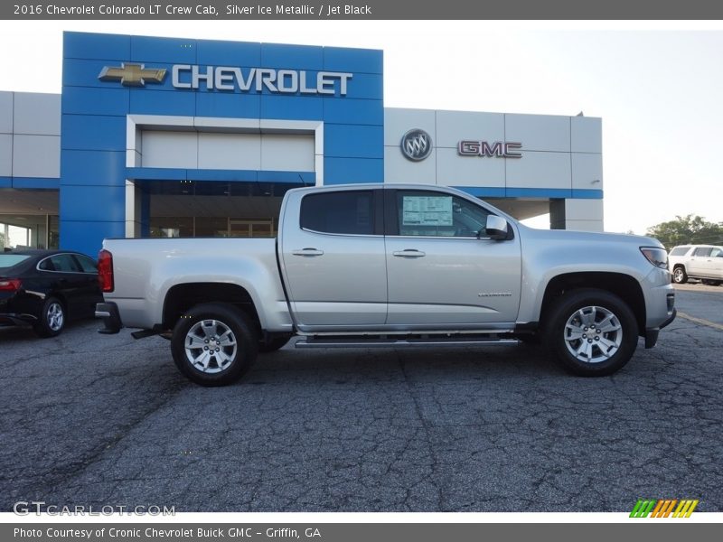 Silver Ice Metallic / Jet Black 2016 Chevrolet Colorado LT Crew Cab