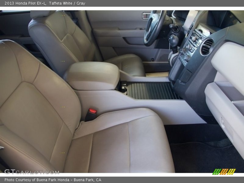 Taffeta White / Gray 2013 Honda Pilot EX-L