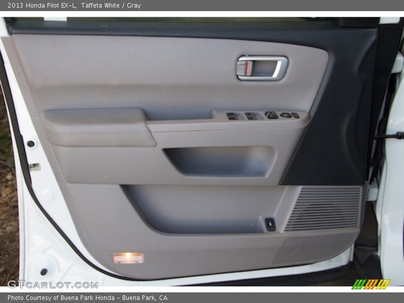Taffeta White / Gray 2013 Honda Pilot EX-L
