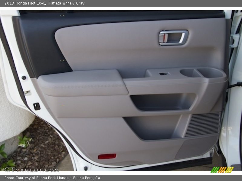 Taffeta White / Gray 2013 Honda Pilot EX-L