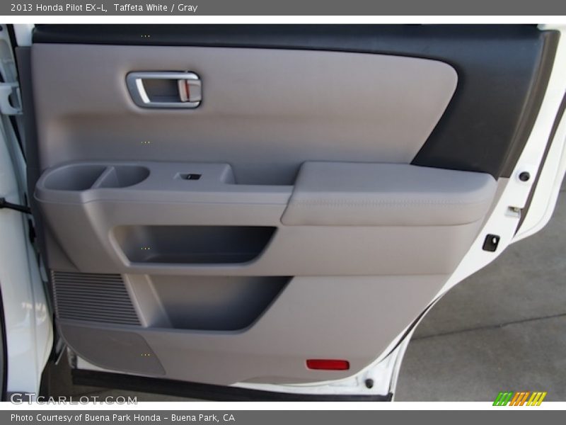 Taffeta White / Gray 2013 Honda Pilot EX-L