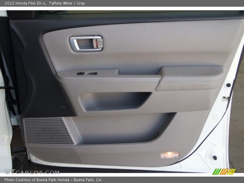 Taffeta White / Gray 2013 Honda Pilot EX-L