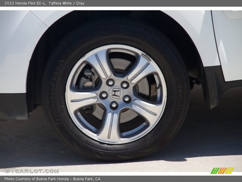 Taffeta White / Gray 2013 Honda Pilot EX-L