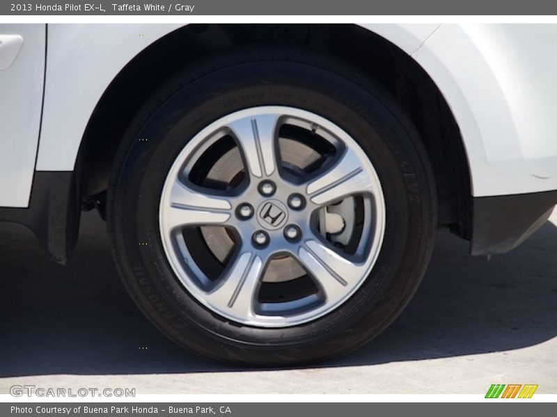 Taffeta White / Gray 2013 Honda Pilot EX-L