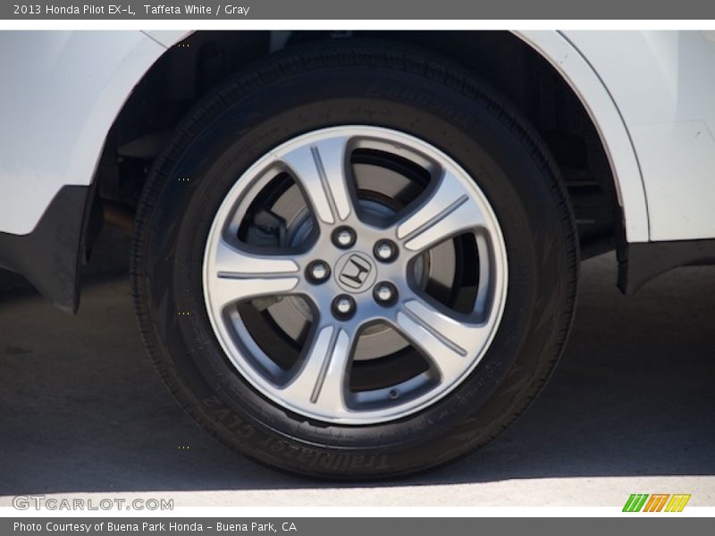 Taffeta White / Gray 2013 Honda Pilot EX-L