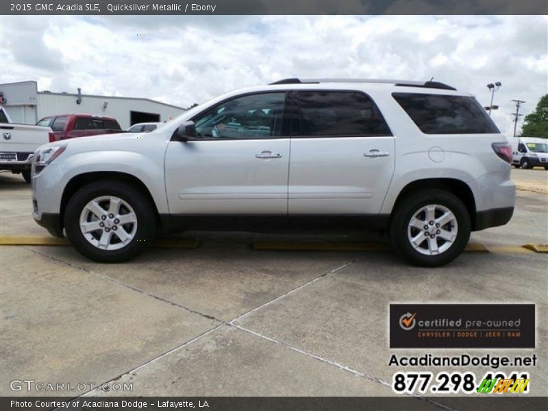 Quicksilver Metallic / Ebony 2015 GMC Acadia SLE