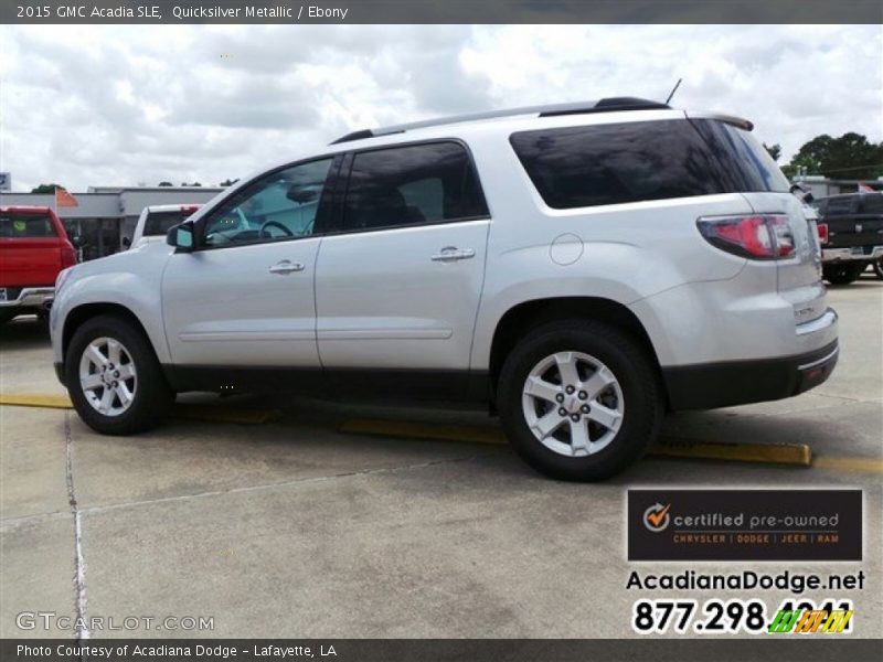 Quicksilver Metallic / Ebony 2015 GMC Acadia SLE