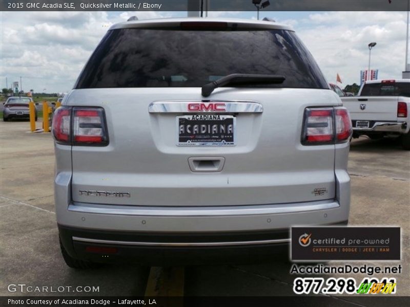 Quicksilver Metallic / Ebony 2015 GMC Acadia SLE