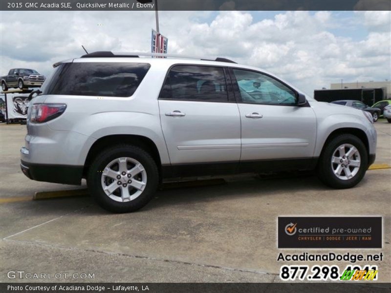 Quicksilver Metallic / Ebony 2015 GMC Acadia SLE