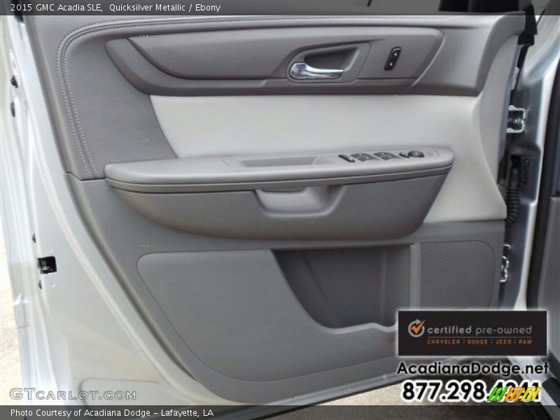 Quicksilver Metallic / Ebony 2015 GMC Acadia SLE