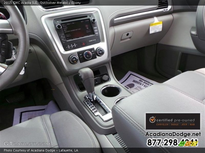 Quicksilver Metallic / Ebony 2015 GMC Acadia SLE