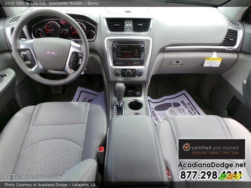 Quicksilver Metallic / Ebony 2015 GMC Acadia SLE