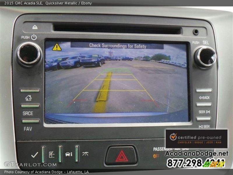 Quicksilver Metallic / Ebony 2015 GMC Acadia SLE