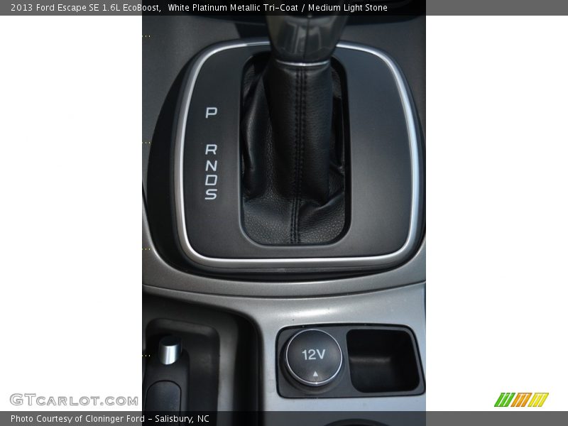 White Platinum Metallic Tri-Coat / Medium Light Stone 2013 Ford Escape SE 1.6L EcoBoost