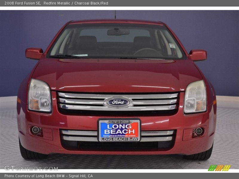 Redfire Metallic / Charcoal Black/Red 2008 Ford Fusion SE