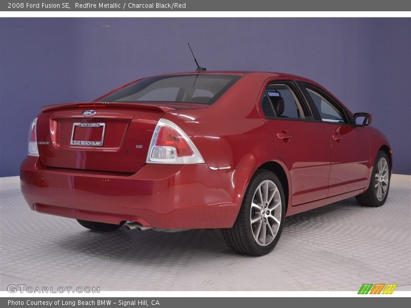 Redfire Metallic / Charcoal Black/Red 2008 Ford Fusion SE