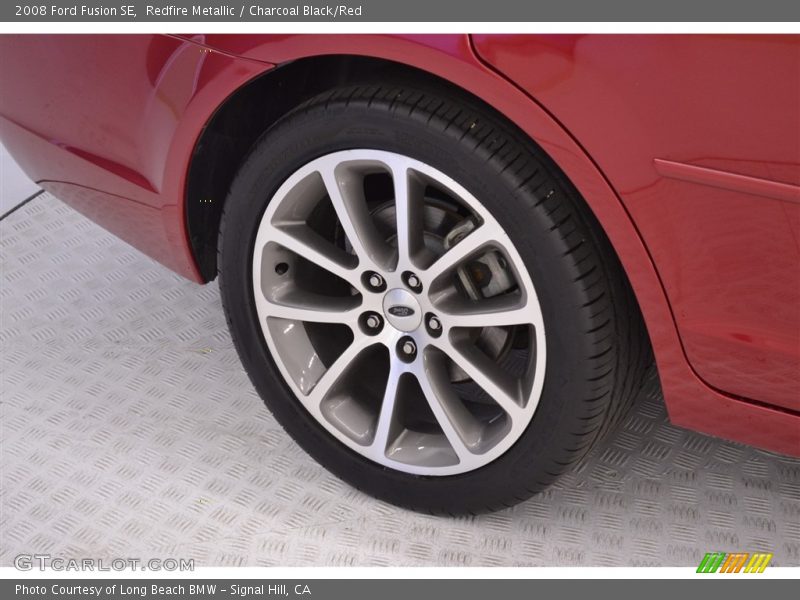 Redfire Metallic / Charcoal Black/Red 2008 Ford Fusion SE