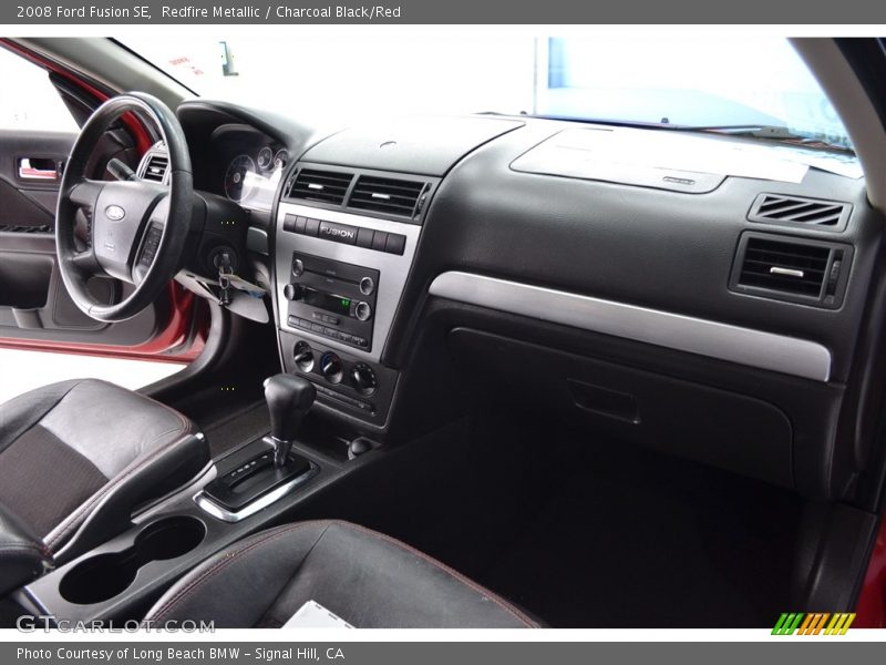 Redfire Metallic / Charcoal Black/Red 2008 Ford Fusion SE