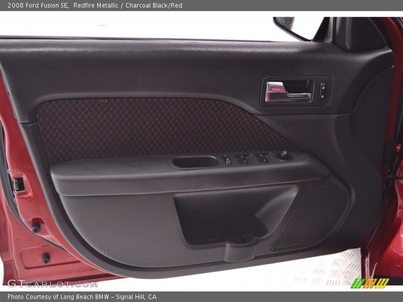 Redfire Metallic / Charcoal Black/Red 2008 Ford Fusion SE