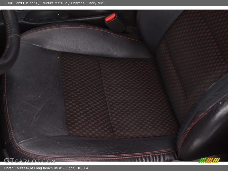 Redfire Metallic / Charcoal Black/Red 2008 Ford Fusion SE
