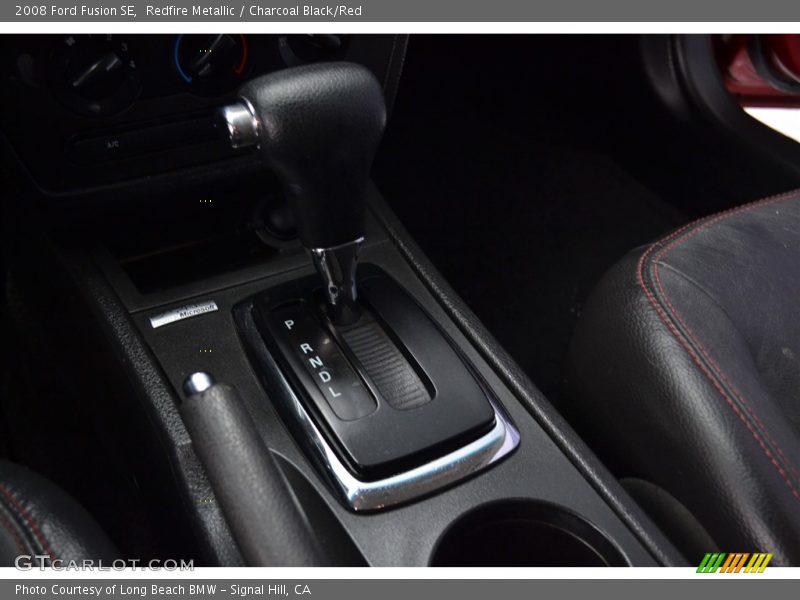 Redfire Metallic / Charcoal Black/Red 2008 Ford Fusion SE