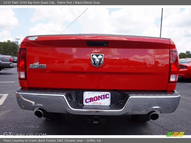 Flame Red / Black/Diesel Gray 2015 Ram 1500 Big Horn Quad Cab