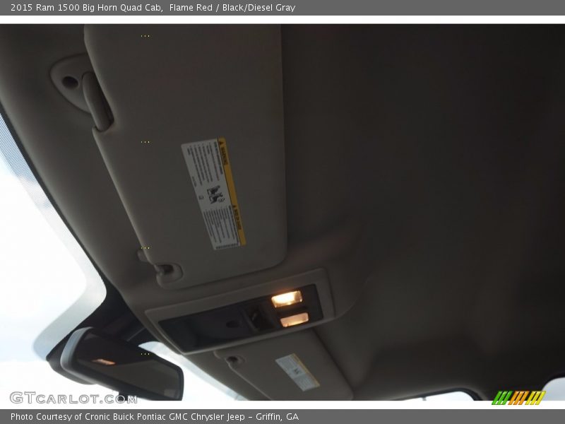 Flame Red / Black/Diesel Gray 2015 Ram 1500 Big Horn Quad Cab