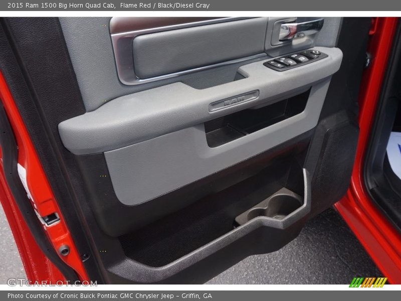 Flame Red / Black/Diesel Gray 2015 Ram 1500 Big Horn Quad Cab