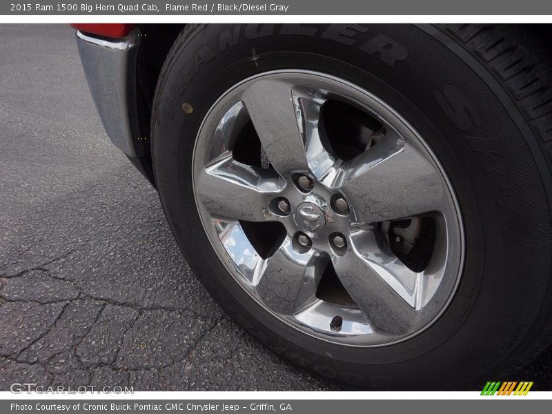 Flame Red / Black/Diesel Gray 2015 Ram 1500 Big Horn Quad Cab