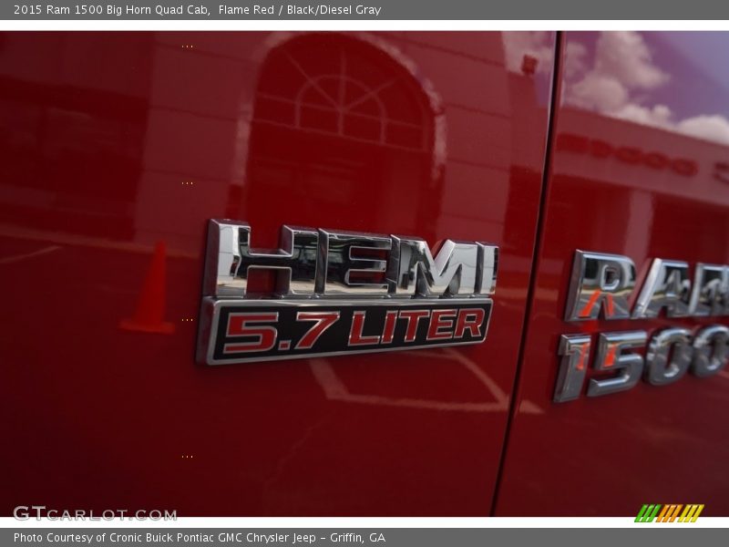 Flame Red / Black/Diesel Gray 2015 Ram 1500 Big Horn Quad Cab