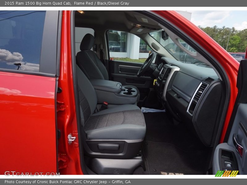 Flame Red / Black/Diesel Gray 2015 Ram 1500 Big Horn Quad Cab