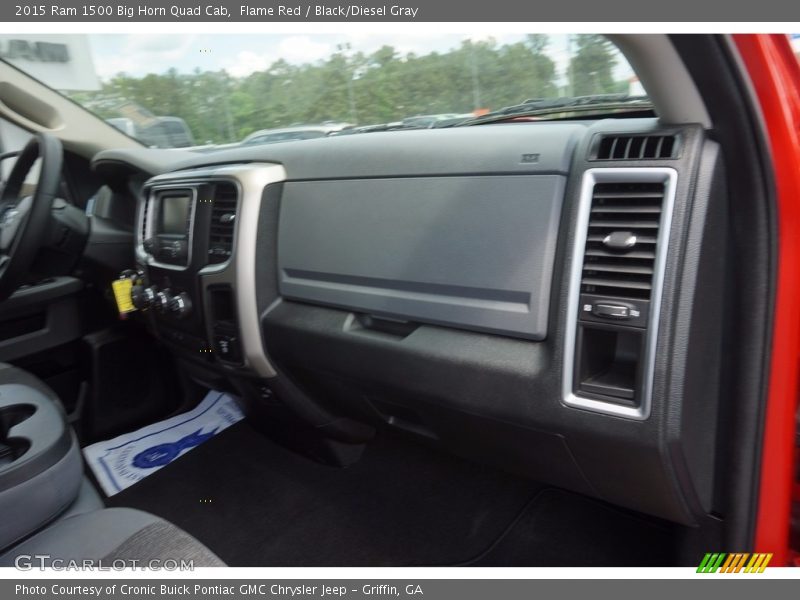 Flame Red / Black/Diesel Gray 2015 Ram 1500 Big Horn Quad Cab