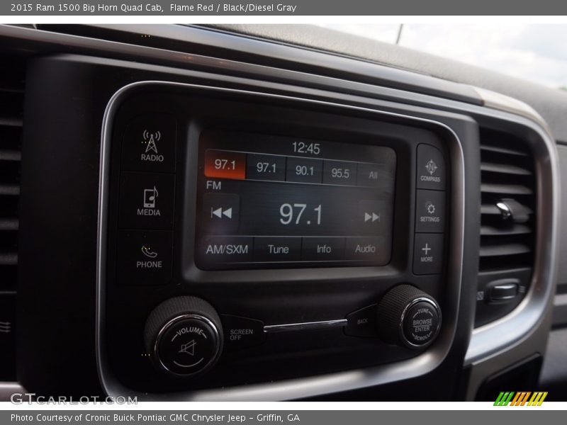 Flame Red / Black/Diesel Gray 2015 Ram 1500 Big Horn Quad Cab