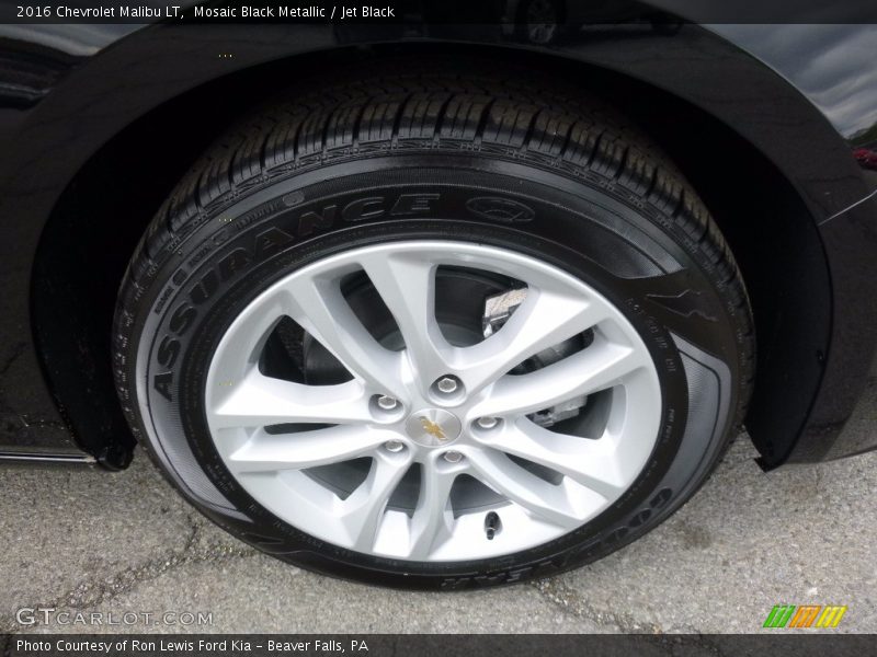 Mosaic Black Metallic / Jet Black 2016 Chevrolet Malibu LT
