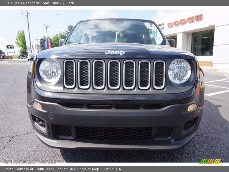 Black / Black 2016 Jeep Renegade Sport