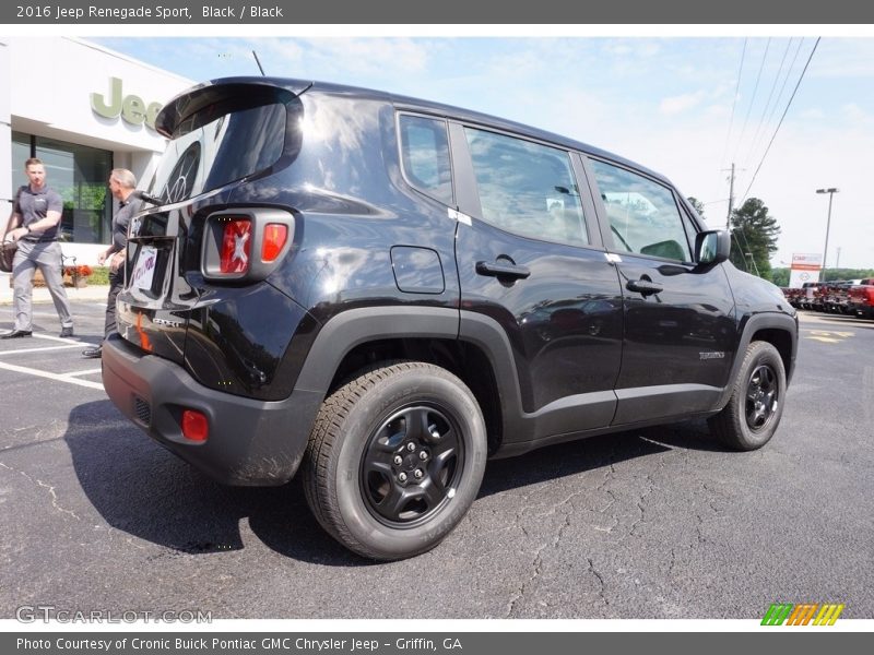 Black / Black 2016 Jeep Renegade Sport