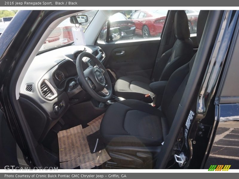 Black / Black 2016 Jeep Renegade Sport