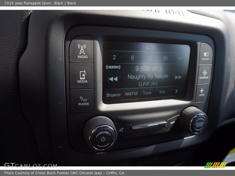 Black / Black 2016 Jeep Renegade Sport