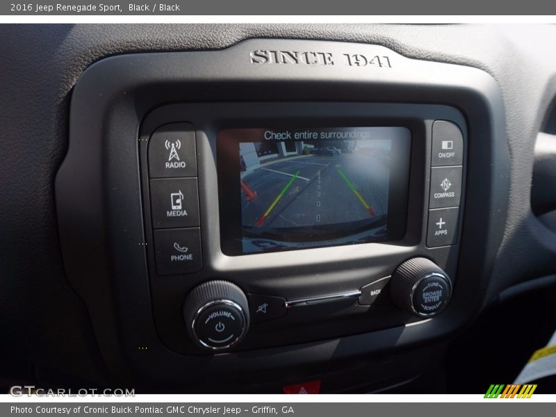 Black / Black 2016 Jeep Renegade Sport