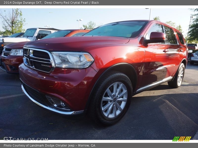 Deep Cherry Red Crystal Pearl / Black 2014 Dodge Durango SXT