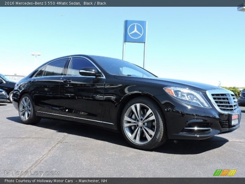 Black / Black 2016 Mercedes-Benz S 550 4Matic Sedan