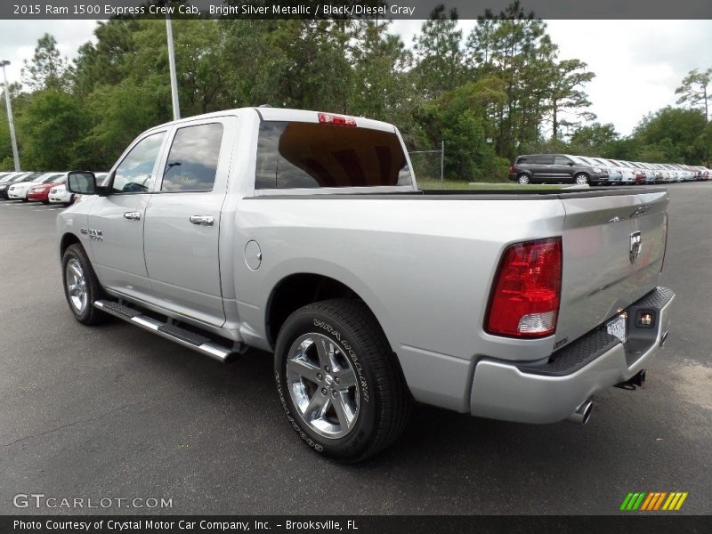 Bright Silver Metallic / Black/Diesel Gray 2015 Ram 1500 Express Crew Cab